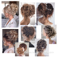 Scrunchie Combs Bun Curly Updo Hairpieces for Women